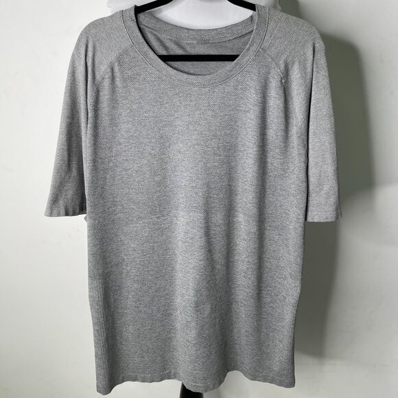 Lululemon Men's Heather Grey Short Sleeve Crewneck T-Shirt Size XL - Picture 1 of 10